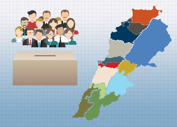 توزع الناخبين اللبنانيين المسجلين في الخارج بحسب الدوائر