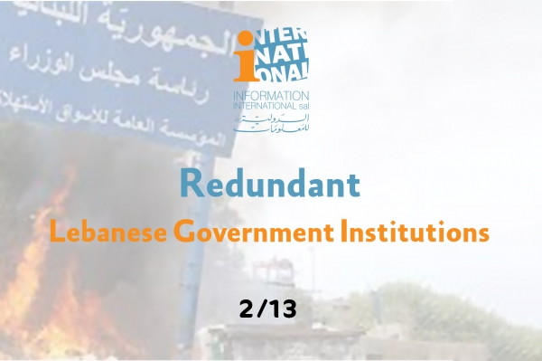 Redundant Lebanese Government Institutions (2/13)  The General Establishment for Consumer Markets